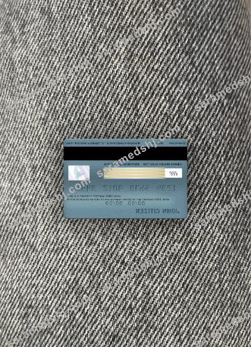 Vietnam HSBC bank visa electron card photolook back
